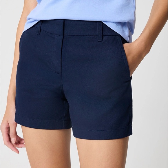 J. Crew Pants - J. Crew Dark Blue Chino Women's 4.5” inseam shorts with side pockets